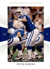 2003 Upper Deck UD Patch Collection - #1 Peyton Manning