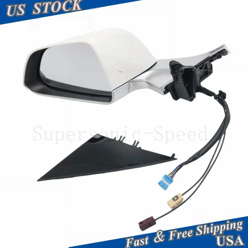 Fit For Tesla Model 3 2017-2023 Heated Memory White Left Driver Mirror USA