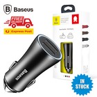BASEUS USB Charger Gold Coloren Contact Dual U Intelligent Car Charger Black