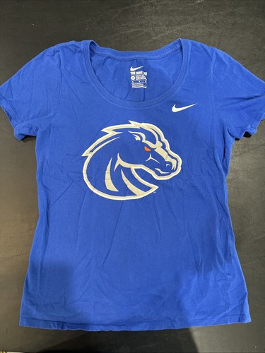 Boise State Broncos BSU Women’s Nike Fitted T-shirtBlue Medium