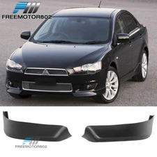Fits 08-15 Mitsubishi Lancer OE Style Front Bumper Lip Aprons PP