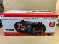 GPX Portable Music  Movie System 7" LCD DVD CD Player AM/FM - Open Box, Unused