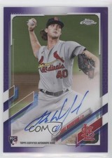 2021 Topps Chrome Rookie Purple Refractor 150/250 Jake Woodford #RA-JWO Auto 7m3