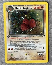 1st Edition Pokemon TCG Team Rocket Holo 6/82 Dark Dugtrio  on eBay