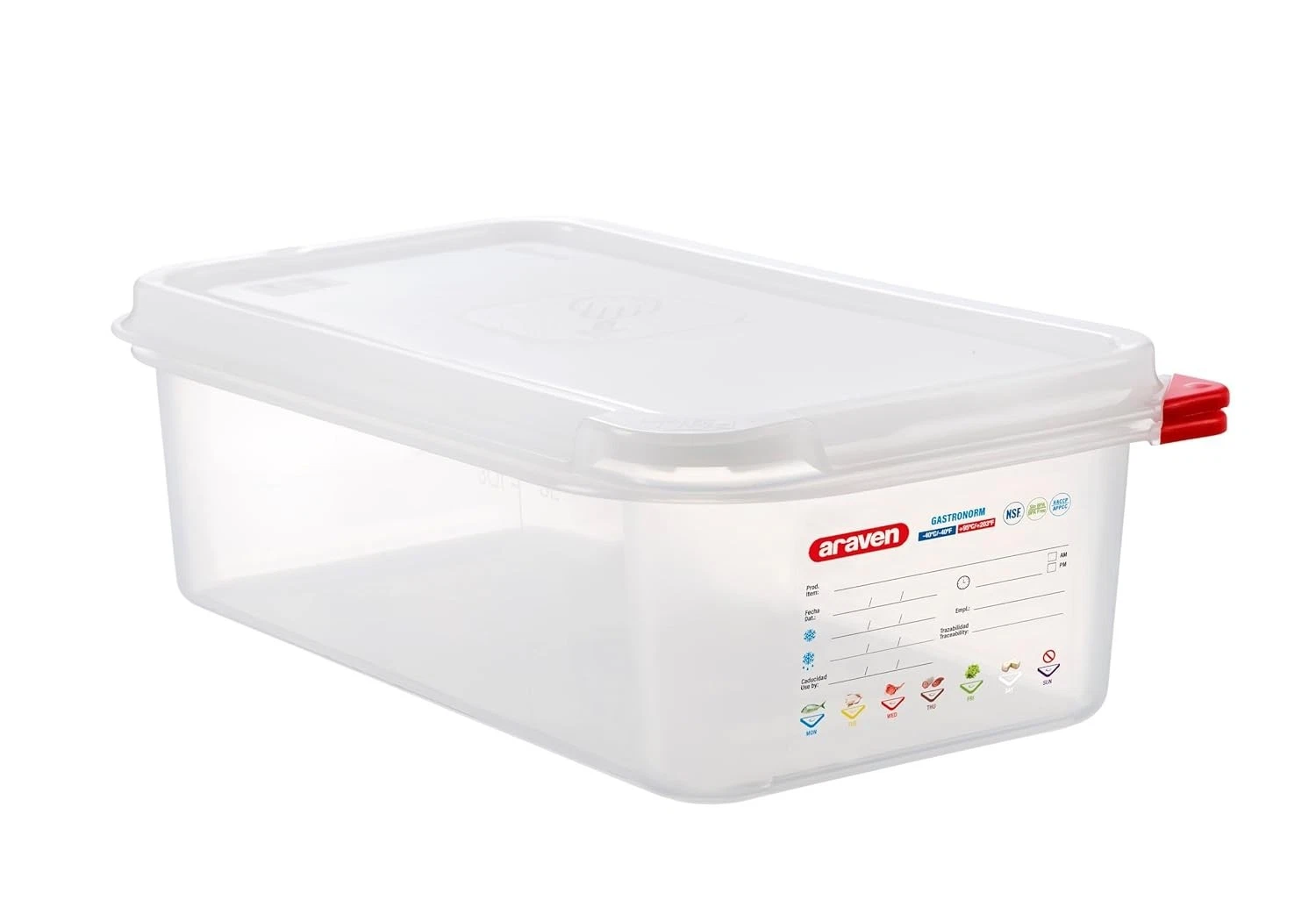 Airtight Food Durable Plastic Container BPA Free 4.2 Quart Clear