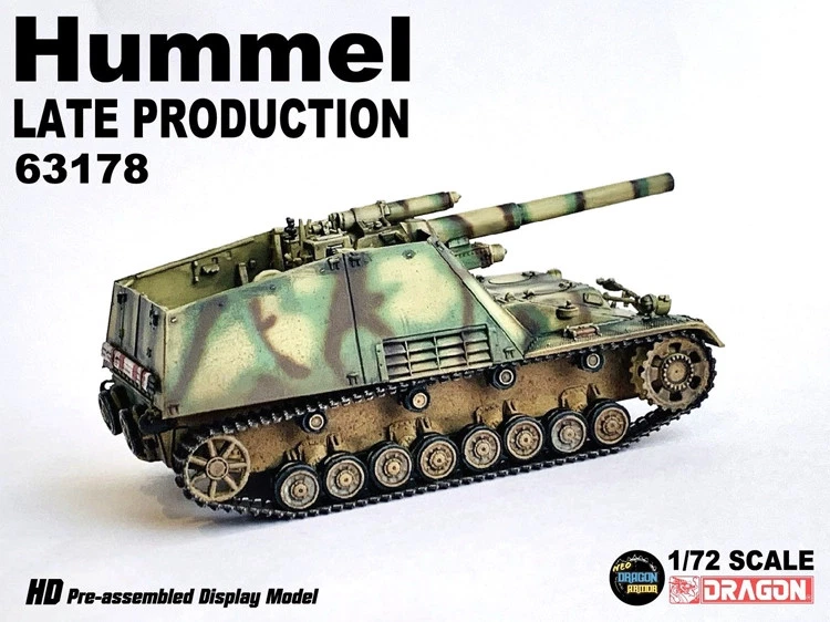 1/72 Dragon For Krupp Sd.Kfz.165 Hummel German Army Tank 63178 Finished Model - Image 3 of 4