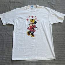 Vintage Disney Character Fashions Minnie Mouse Tee Shirt XL Womens White USA