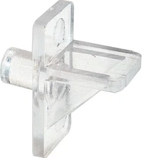 Prime-Line Shelf Pegs 8pc Clear Plastic 1/4 6mm Shelf Supports 5lb Load 
