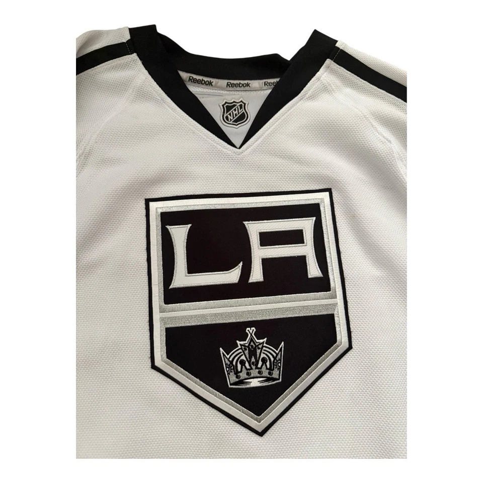 Camiseta para hombre NHL Los Angeles LA Kings #32 Jonathan Quick blanca XL Foto 3 de 4