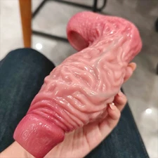 Huge Thicker Open-Ended Sleeve Male Penis Sheath Extender Cock Extension Toy