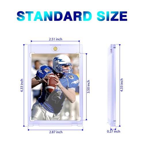 60ct Magnetic Card Holder - 35pt One Card Holders Touch for Sports Cards, Har... - Picture 5 of 6