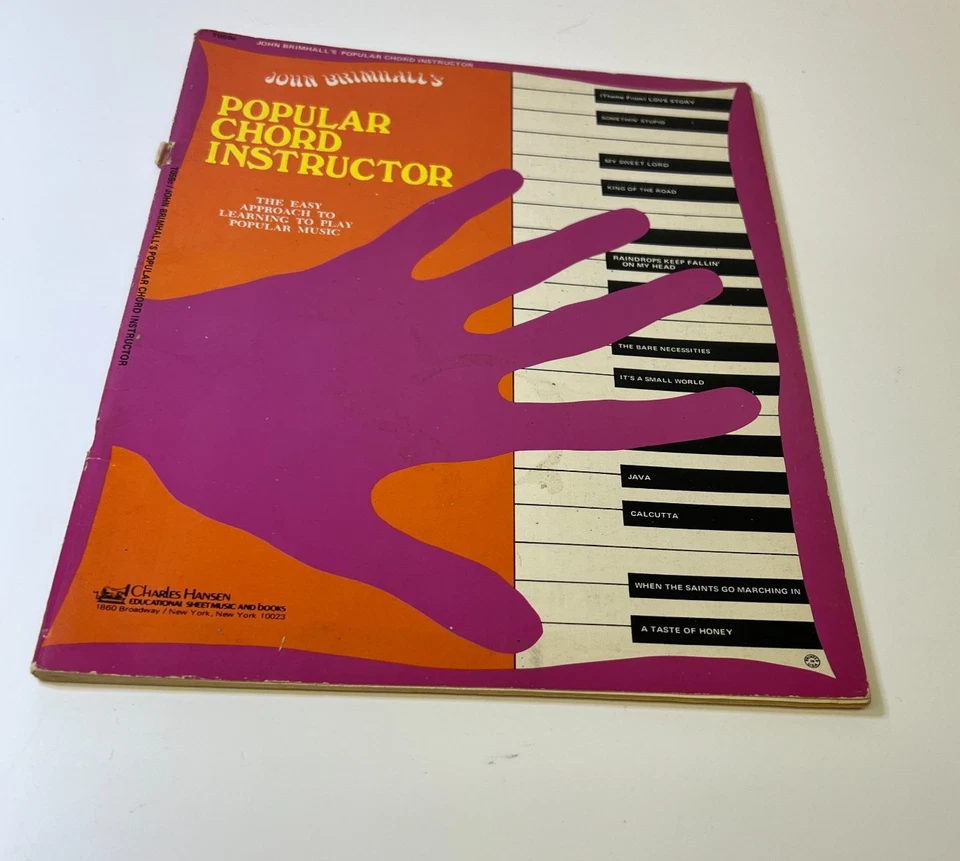 John Brimhall's Popular Chord Instructor The Easy Approach 1969  - Image 4 of 4