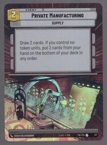 Star Wars Unlimited TotR Foil Hyperspace Card TWI517 Private Manufacturing