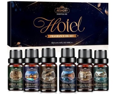 Luxury fragrance essential oil set, suitable for diffusers and crafts (6 x 10ml)