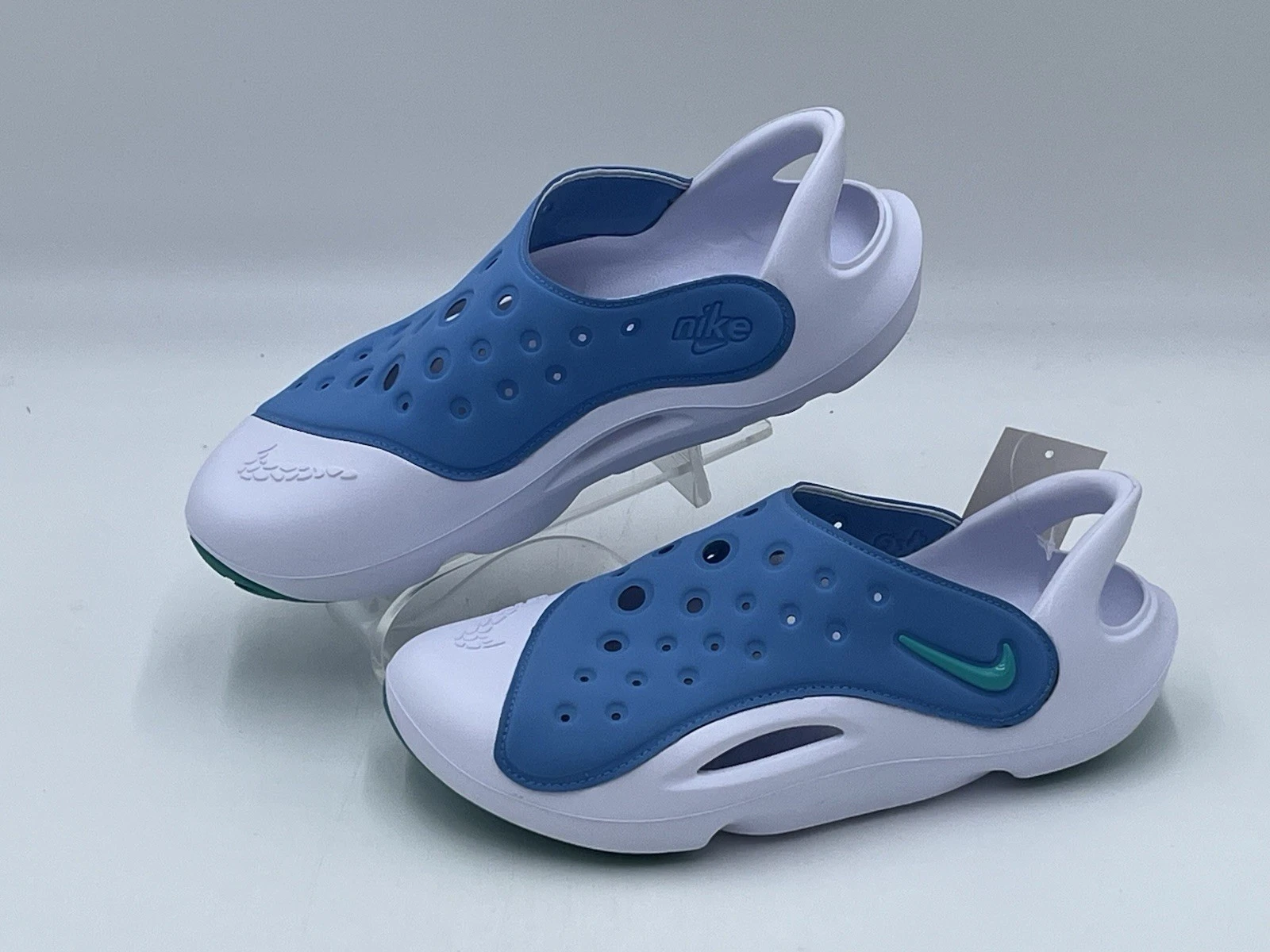 Nike Aqua Swoosh sandali scarpe scuola adolescenti grado acqua taglia 7 anni (FV6363 400)