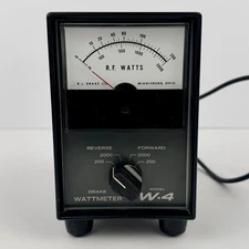 Drake W4 Ham Radio Wattmeter RF Power Meter With Cables Tested Forward Reverse