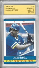ALVIN DAVIS 1987 FLEER RECORD SETTERS #5 OF 44 ASD 10 GEM MINT