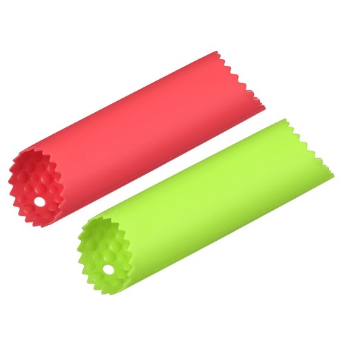 Silicone Garlic Peeler Tube Non Slip for Kitchen Tool, Red/Green