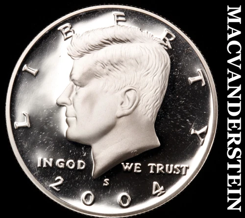 2004-S Silver Kennedy Half Dollar-Choice Gem Proof Lustrous No Reserve #i3127