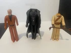 Star Wars 1977 Kenner Figures NO REPRO Darth Vader, Ben Kenobi, Sandpeople