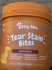 Zesty Paws Tear Stain Bites Antioxidant 90 Soft Chew Chicken 10/2026