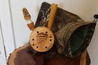 Custom Made Sycamore  Wood Turkey Pot  Call with Two Round Tip  Rod  Strikers — photo 1