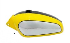 SERBATOIO BENZINA DUCATI 350CC SCRAMBLER CROMATO GIALLO NERO/COMPATIBILE PER