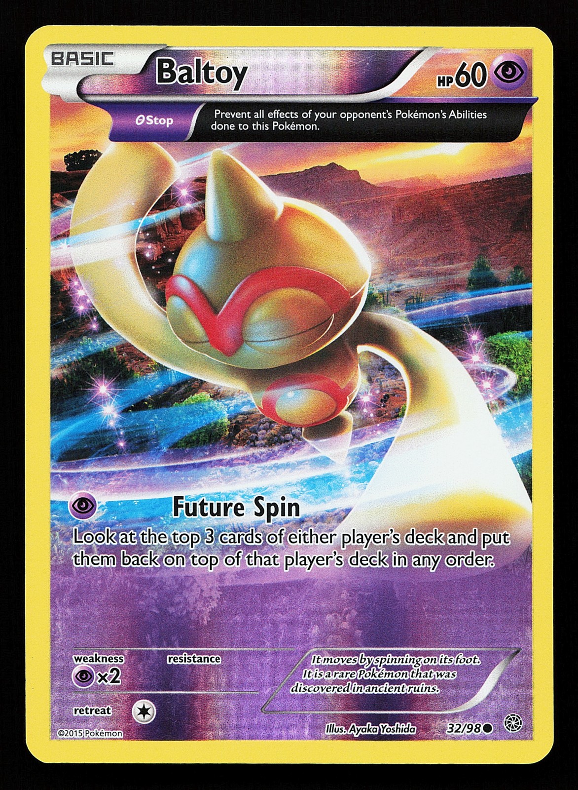Baltoy 32/98 Reverse Holo Ancient Origins Pokémon Card