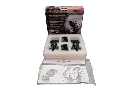 Schloss Motorhaubenschloss Verschluss Set Alu schwarz für JEEP Wrangler JK
