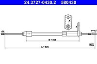 Ate Seilzug, Feststellbremse 24.3727-0430.2 FüR MERCEDES-BENZ