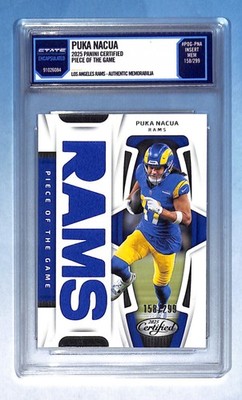 2025 Panini Certified Puka Nacua Piece of the Game Jersey /299 Rams 0431