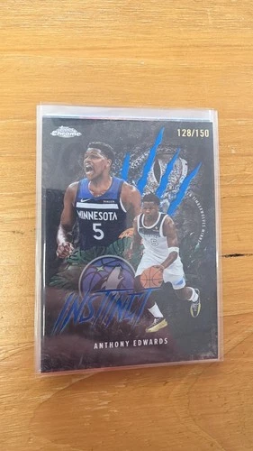 2025 Topps Chrome Anthony Edwards Refractors Blue (RAW)