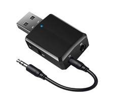 USB Bluetooth Audio Transmitter Receiver 3-in-1 Wireless Adapter HiFi 3.5mm AUX
