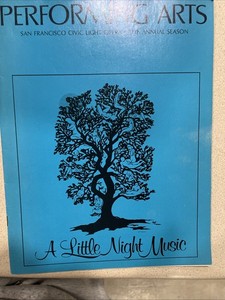 Playbill A Little Night Music San Francisco Civic Light Opera