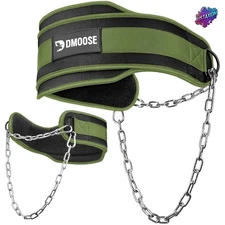 Ultimate Weightlifting Dip Belt: 36" Steel Chain for Enhanced Support & Comfort