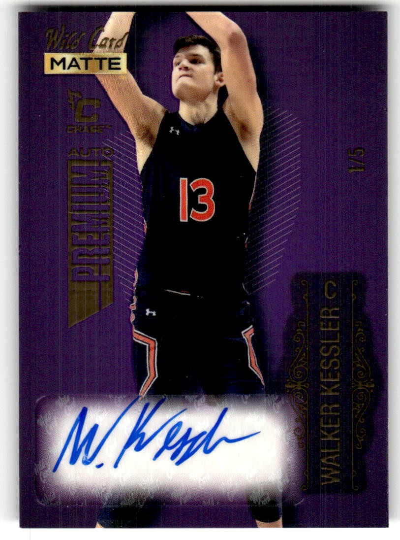 2022 Wild Card Matte Walker Kessler Autographs Gold / Chase Gold Foil #/5 #MB-A