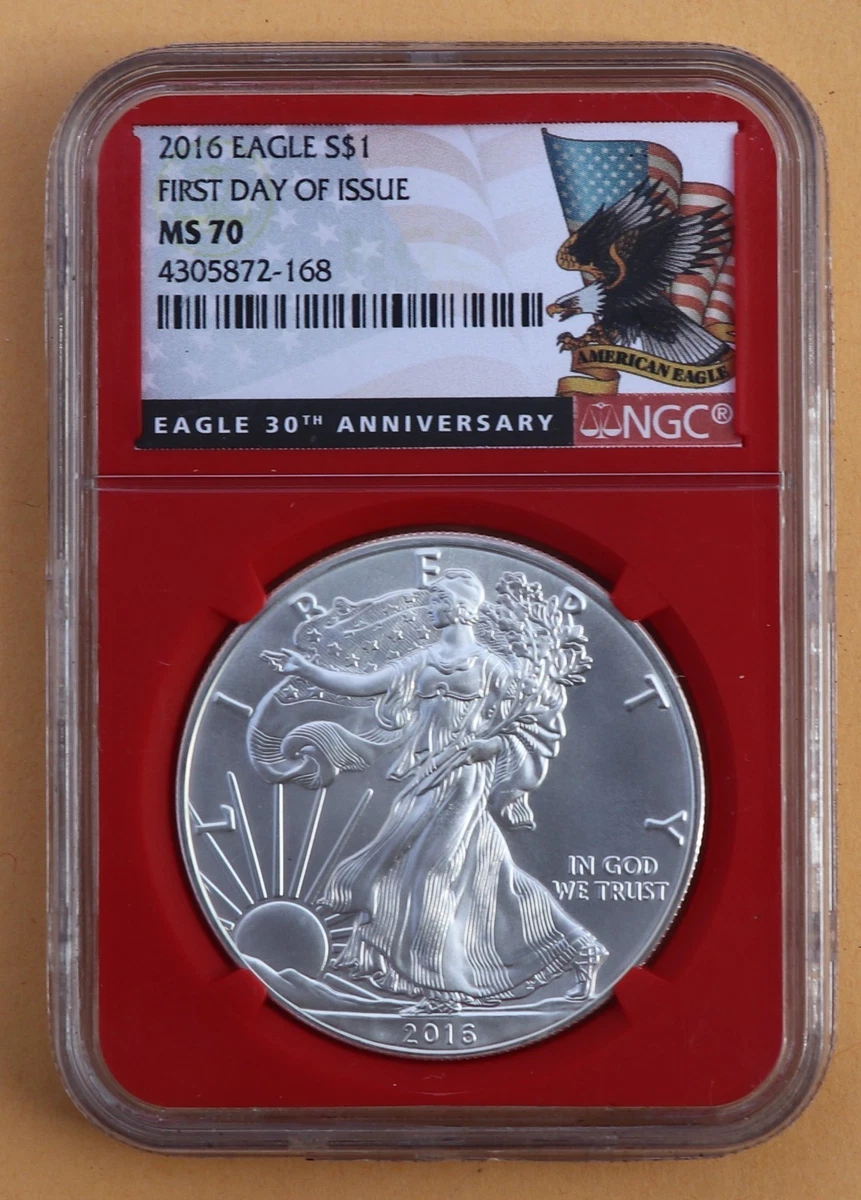 American Eagle MS 70 Graded 2016 Silver Bullion Coins for sale | eBay