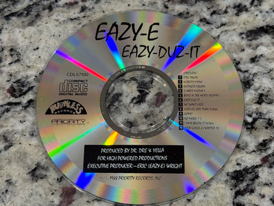 Eazy-E Eazy-Duz-It CD 1988 Priority Ruthless CDL57100 DISC ONLY + FREE US SHIP!