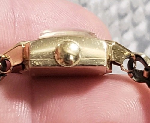 Vintage Ladies Hamilton 14k Solid Yellow Gold Watch 22 Jewel Works - Picture 13 of 20