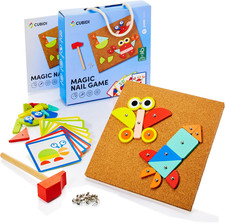 ® Gioco Con Martello E Chiodi Bambini Montessori - Kit Lavoretti Creativi per Ba