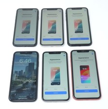 Lot of 6 Cosmetically Good Apple iPhone XR A1984 Phones For Parts / Repair