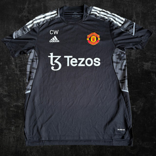 adidas Manchester United Player Issue Training Shirt Large Chris WOODS