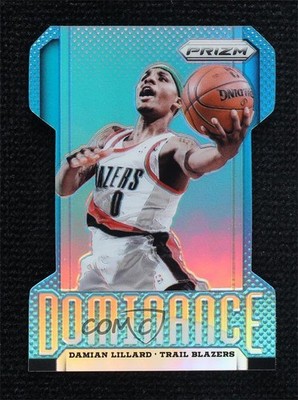 2013-14 Panini Prizm Dominance Light Blue Die-Cut 71/199 Damian Lillard #14 0l5n