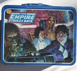 Star Wars The Empire Strikes Back Metal Lunchbox Vintage 1980 NO THERMOS