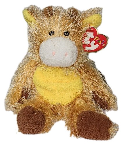 CT* Ty Punkies - T-BONE the Cow (10 Inch) CREASED TAG Plush Stuffed Animal Toy