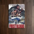 [ Blood Movie Poster] Vintage Tin Metal Signs Home Décor Wall Art First Blood