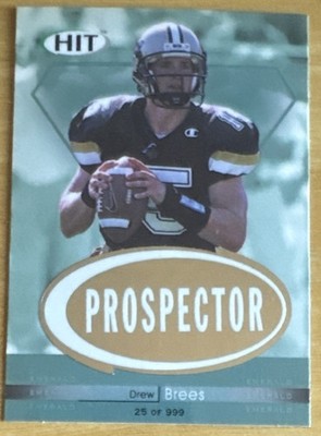 Drew Brees 2001 Hit PROSPECTOR Rookie Card #p2  (6872)