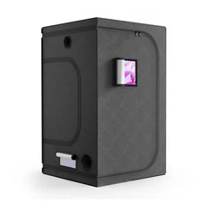 47"x47"x79" Grow Tent with Observation Window Removable Floor Tray
