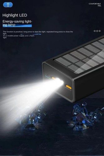 30000mAh PD65W Type-C Fast Charger Laptop Mobile Solar Power Bank Supply Battery - Picture 8 of 16