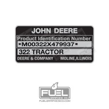 322 Tractor Custom PIN Premium Vinyl Decal - 3.5" x 1.6875"